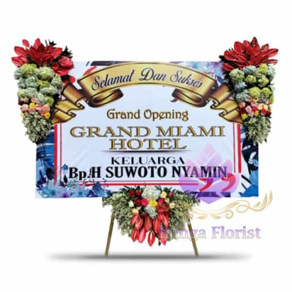 papan bunga ucapan selamat grand opening