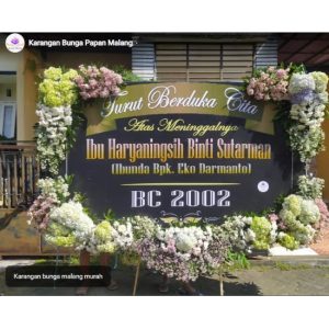bunga papan duka cita