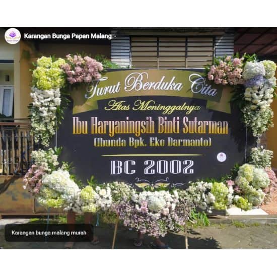 bunga papan duka cita