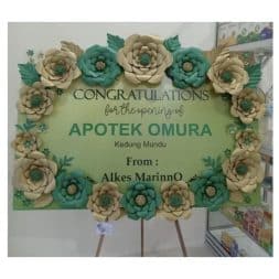 contoh bunga papan kertas 1