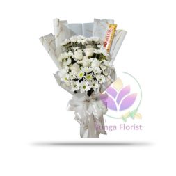Hand Bouquet Mawar Putih
