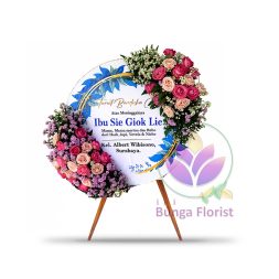 Bunga Papan Duka Cita - Round