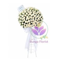 Standing Flower Duka Cita - White