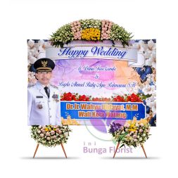 Bunga Papan Wedding – 3 Titik Jumbo