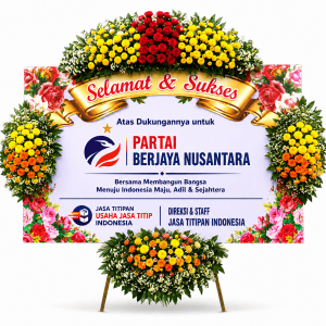papan bunga ucapan nuansa politik