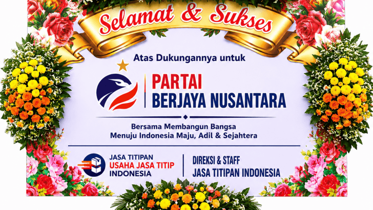 papan bunga ucapan nuansa politik