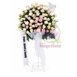 Standing Flower - Duka Cita Pink White