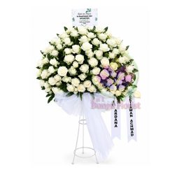 Standing Flower - Duka Cita White Minimalis