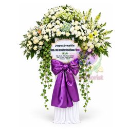 Standing Flower - Duka Cita White Purple